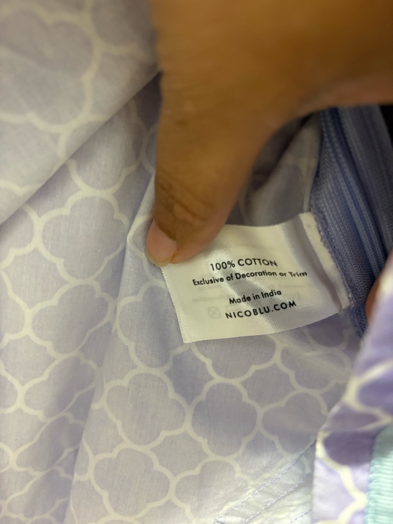 Nicoblu Capri Tunic In Alhambra Sunset Lavender Print — image 6 of 6